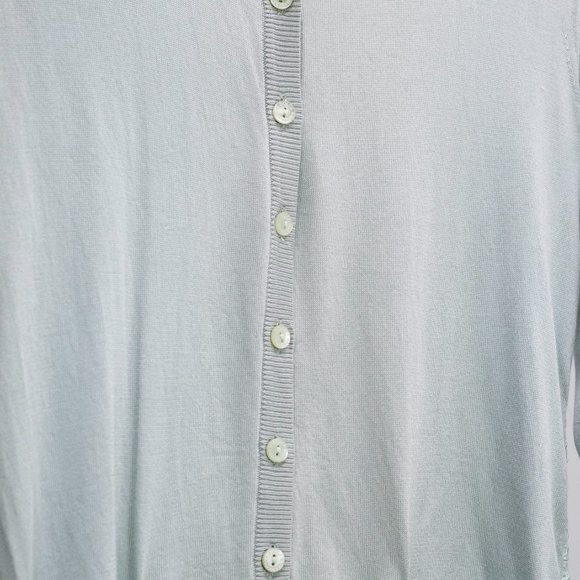 Dolce & Gabbana Pastel Green Silk Lace Back Cardigan - Picture 9 of 14